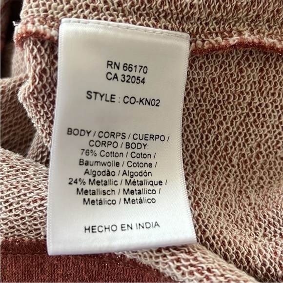 Chloe Oliver‎ Anthropologie Floral Embroidered Appliqué Metallic Padma Тор - Picture 8 of 12